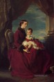 Kaiserin Eugenie Halten Louis Napoleon der kaiserliche Prinz auf ihrem K Königtum Porträt Franz Xaver Winterhalter